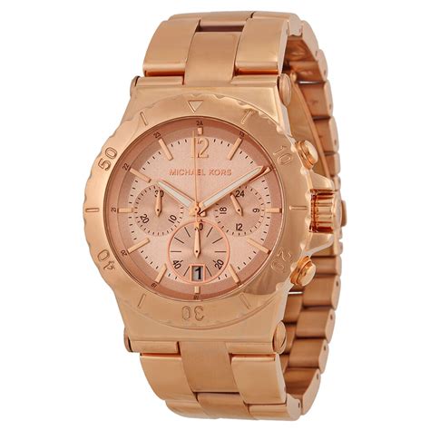 Michael Kors Rose Gold Dial Chronograph Ladies Watch MK5314